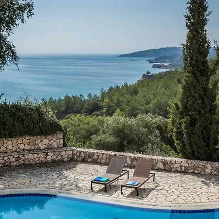 Delightful Kefalonia 3 Bedrooms Mare Blue Private Pool Close To Amenities Trapezaki Villa