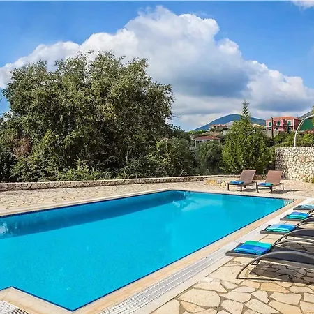 Delightful Kefalonia 3 Bedrooms Mare Blue Private Pool فيلة