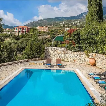Delightful Kefalonia 3 Bedrooms Mare Blue Private Pool Close To Amenities Trapezaki Villa *